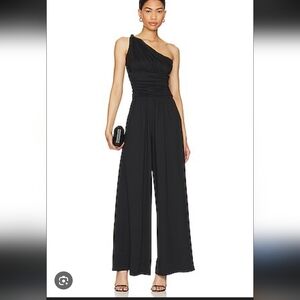 Revolve Susana Monaco Twist One-Shoulder Jumpsuit, Sz Xs